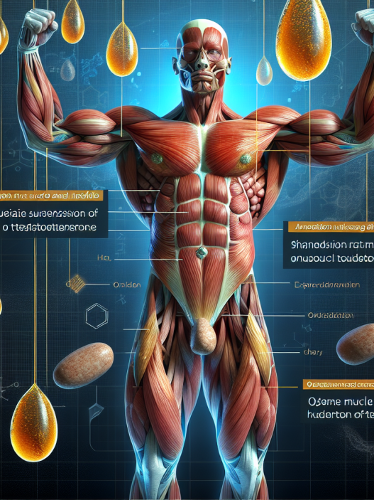 Optimale Muskeldefinition und Härte durch Wassrige suspension von testosteron