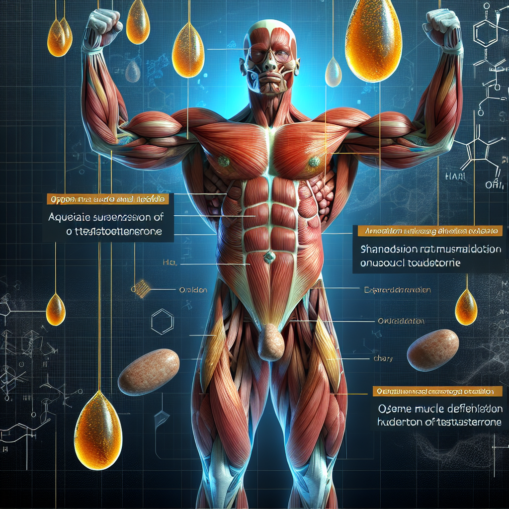 Optimale Muskeldefinition und Härte durch Wassrige suspension von testosteron